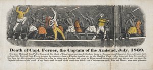 Morte do capitão Ferrer, o capitão do Amistad, julho de 1839