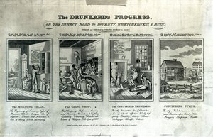 O progresso do bêbado, 1826
