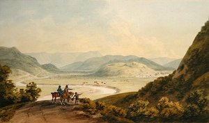 Llangollen (aguarela sobre papel) de John Warwick Smith