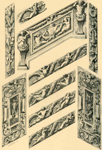 Detalhes de decoração de escadaria, c1870s, 1881.