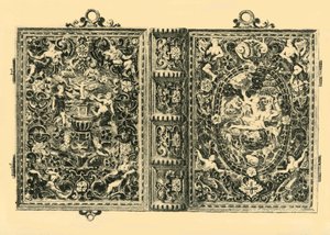Capa de livro em ouro, século XIX, 1881.