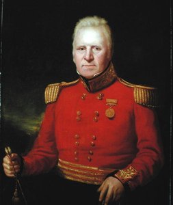 Retrato de Sir David Baird (1757-1829) Usando a Honorável Medalha de Ouro da Companhia das Índias Orientais da Campanha Egípcia de 1801 (óleo sobre tela)