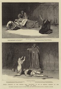 Tableaux indianos no salão do príncipe, Piccadilly, na ajuda de missões médicas às mulheres de India