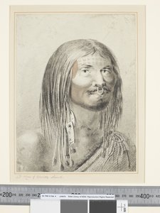 F.21 A Man of Nootka Sound, c.1773-84 (aquarela) de John Webber