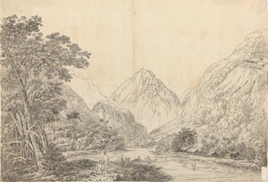 Vista em Oheitepeha Bay, Otaheite de John Webber