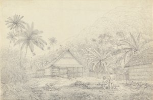Vista na Ilha de Cracatoa de John Webber