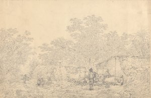 Cena da aldeia de John Webber