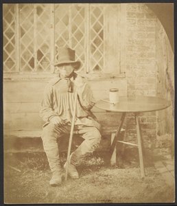 [Homem sentado à mesa]. de John Whistler