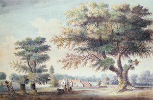 The Old Cheesecake House, ao norte da Serpentina, 1786 de John White