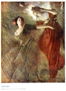 outono por John White Alexander