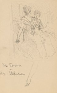 Estudo para as irmãs Skinner de John White Alexander
