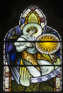 Anjo segurando a lua, c.1889