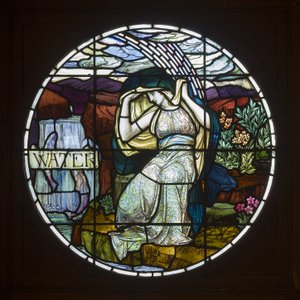 Granja de Biddulph, James Powell & filhos, John William Brown (1842-1928), água, 1903, Art Nouveau