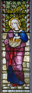 Pulborough, St Mary, James Powell & Sons, John William Brown (1842-1928), Caridade