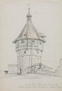 Torre Redonda, Castelo de Munot, Schaffhausen, Suíça de John William Casilear