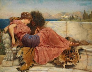 Esboço para &39;Amarílis&39; de John William Godward