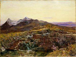 Cuillin Ridge, Skye, de Sligachan, 1855