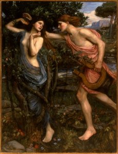 Apollo e Daphne de John William Waterhouse