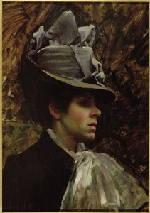 Retrato da esposa do artista de John William Waterhouse