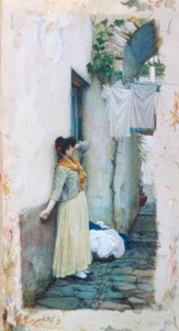 Em repouso de John William Waterhouse