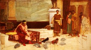 Os Favoritos do Imperador Honório de John William Waterhouse
