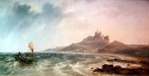 Castelo de Bamburgh de John Wilson Carmichael