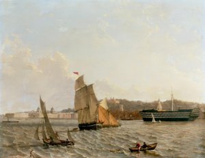 Com vista para o Tamisa em Greenwich com o Greenwich Hospital, de John Wilson Carmichael