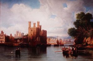 Castelo de Caernarvon de John Wilson Carmichael