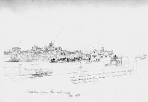 Hexham da estrada de ferro, 1835 de John Wilson Carmichael