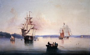 Saltash Creek- Quase Plymouth de John Wilson Carmichael