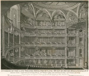 Interior, de, a, tarde, teatro, real, drury, pista, londres de John Winston