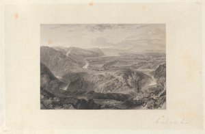 Crook of the Lune, Olhando para o Castelo de Hornby de John Wykeham Archer