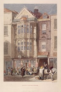 Paul Pindar Tavern, Bishopsgate, Londres, 1851 de John Wykeham Archer