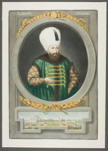 Achmet Kahn I, de Retratos dos Imperadores da Turquia de John Young