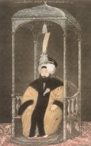 Mahmud II (1785-1839) Sultão 1808-39, de &39;Uma série de retratos dos imperadores da Turquia&39;, 1815 (mezzotint)