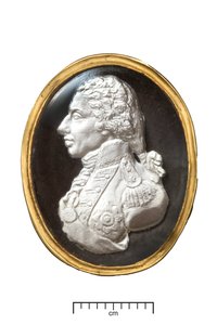 Almirante Lord Nelson Anel de Ouro, c.1820 (ouro e sulfeto) de John after De Vaere