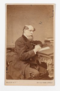 Carte-de-visite de Charles Dickens, de John & Charles Watkins