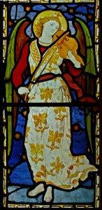 Anjo musical, 1870 (vitral) de John and Grylls Burlison