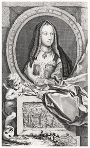 Retrato de Elizabeth de York (1465-1503) 1747 de John and Paul after Knapton