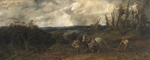 Lavrar em tempo tempestuoso, 1853 de John and studio Gilbert