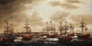 O desembarque da princesa Charlotte em Harwich em 1761, 1762