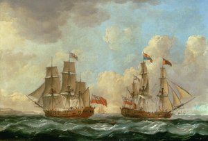 O peregrino em duas posições na costa, 1766