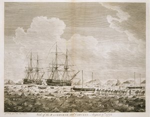 Uma visão do &39;Cavalo de corrida&39; e &39;Carcaça&39;, 7 de agosto de 1773, de &39;Uma viagem em direção ao Pólo Norte realizada pelo Comando de Sua Majestade 1773&39;, publicado em 1774