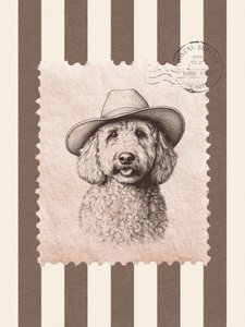 Selo do Poodle Cowboy