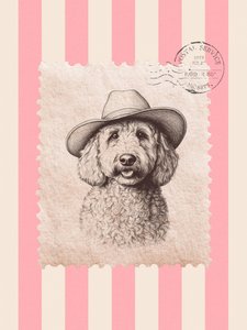 Carimbo do Cão Doodle