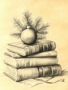 Livros de Natal antigos de Jolly and Dash