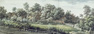Harbledown, perto de Canterbury, 1757 (wc com caneta e tinta cinza sobre grafite sobre papel)