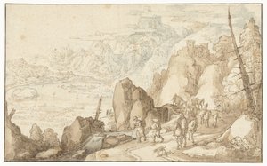 Paisagem com viajantes de Joos de Momper (II)