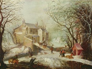 Paisagem de inverno de Joos or Josse de Momper