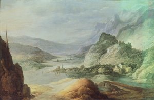 Paisagem das montanhas, por Josse de Monper (1564-1635)